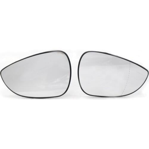 Pair of Door Side Wing Mirror Glass Wide Angle Heated for Ford Fiesta 2009-2014