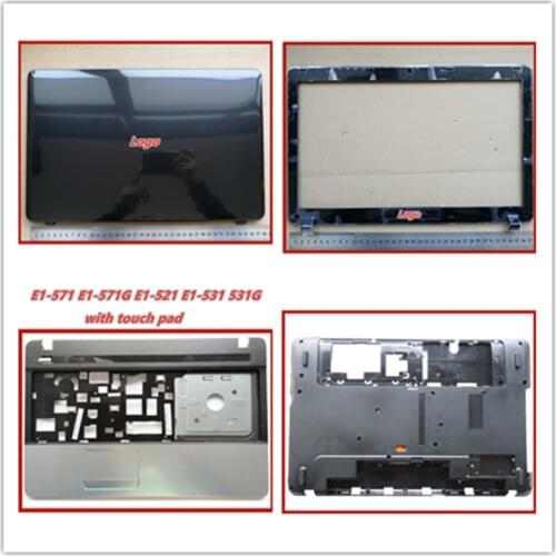 Laptop Palmrest Upper Lower Cover For Acer E1-571 E1-571G E1-521 E1-531 531G Bottom Base Cover
