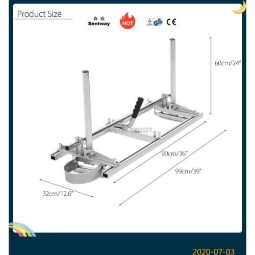 90cm Portable Chainsaw Mill Milling From 14" 36" Guide Bar Plasawmill for wood cutting free shipping