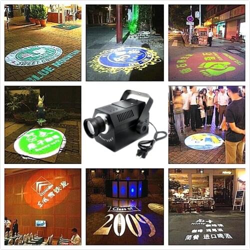 Logo Projector 30W 50W mini Light Custom Made Logo Lens Retail Shop Indicate Sign Instruct Notice Gobo Lens Party disco ktv stag