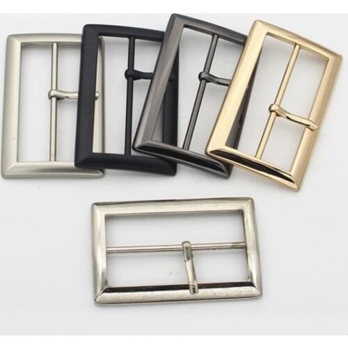 2Pcs/lot Metal JI-shaped button adjustment buckle button rectangular coat windbreaker decorative belt buckle accessories C021