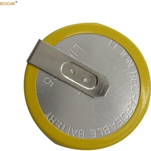 RIOOAK New 10pcs Rechargeable LIR2025 Battery 3.6V For BMW key e46 e39 e36 e38 e34 Remote Car Key Shell Cover Case Battery