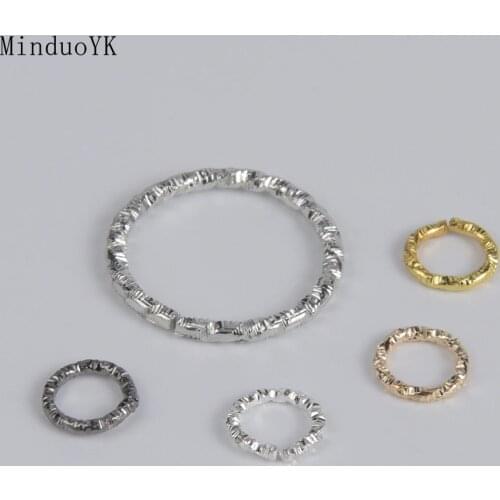 20-100Pcs/Lot Diy Jewelry Finding Accessories Jump Rings Round Twisted Open Split Connectors For Diy Jewelry Making Supplies
