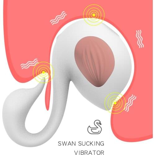 Swan Sucking Vibrator Vagina Clitoris Stimulator Adult Sex Toys for Women Tongue Licking Vibrators SexShop G-spot Massager