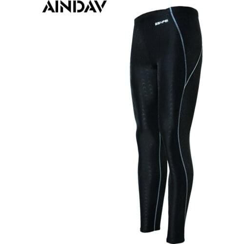 Waterproof Quick Dry Long Mens Swimsuit Sharkskin Water Repellent Womens Swimming Trunks Sport Classic Men swimwear