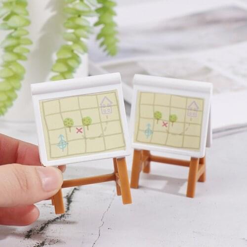 1:12 Dollhouse Miniature Drawing Board Blackboard Model Mini Easel Doll House Accessory New