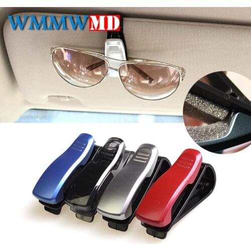 1Pcs Car Accessory Sun Visor Sunglass Eyeglasses Glasses Card Pen Abs Portable Clip Ticket Holder Stand Car styling Accessories