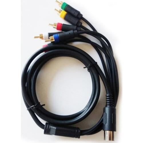1pc RGB/RGBS Composite Cable Cord for SEGA MD1 Game Console Accessories Replacement Cable