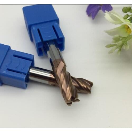 1pc Higher quality HRC60 4 flutes endmill milling cutter CNC router bit, coating bits 6.0*6*18*50mm for stainless steel