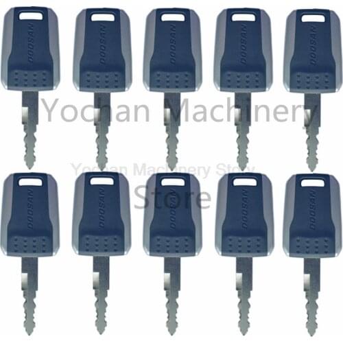10 Pcs F900 Ignition Key For New Daewoo Doosan Terex Bobcat Excavator Ignition High Quality