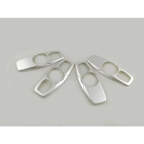 Car ABS Chrome Back Rear Tail Read Reading Switch Light Lamp Frame Trim 4pcs For Ford Kuga Escape 2017 2018 2019 2020