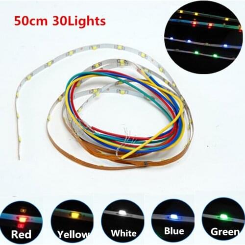 5M 30Bulbs DIY Light Strip Building Model Making Materials Sand Table LED Patch Light 6 Colors