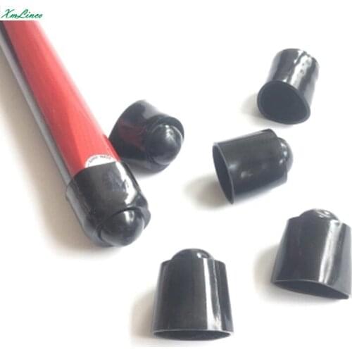 5pcs/lot black silicone billiard snooker cue butt protector
