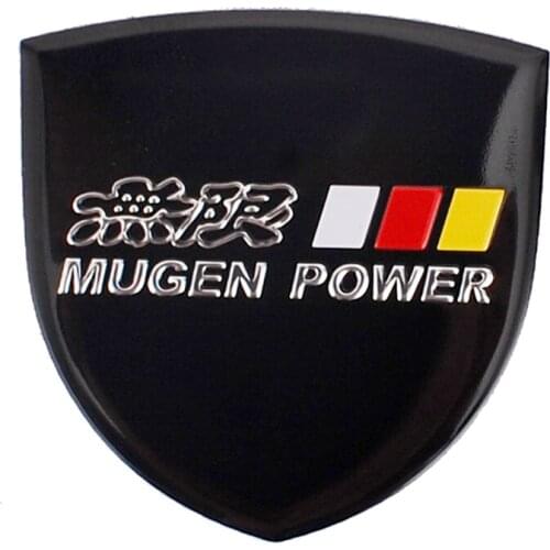 Car Badge Mugen Logo Label Emblem Accessories for Honda Fit Accord Jazz Civic CRV Crosstour NSX Pilot Odyssey City Insight Jade