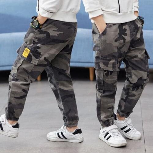 Boys Trousers Thin Childrens Clothing Spring and Summer Camouflage Boy Pants