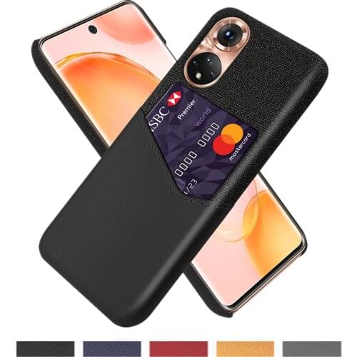 Card Slots Cover Business Funda For Huawei Honor 50 X10 Max V40 5G 9X V30 Pro Note 10 9 10X Lite V9 Play 9A 9C 10i Case Coque