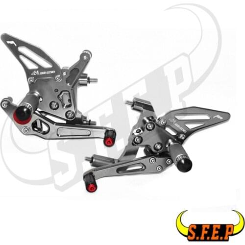 CNC Adjustable Footrest Rear Sets Rearsets For Ducati 899 1199 1299 Panigale