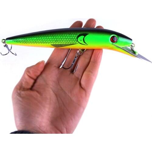 HENGJIA 1pcs Minnow Fishing Lure Laser Hard Artificial Bait 20cm 45g Big Long Fish Lures Sea Fishing Bait Crankbait Wobblers
