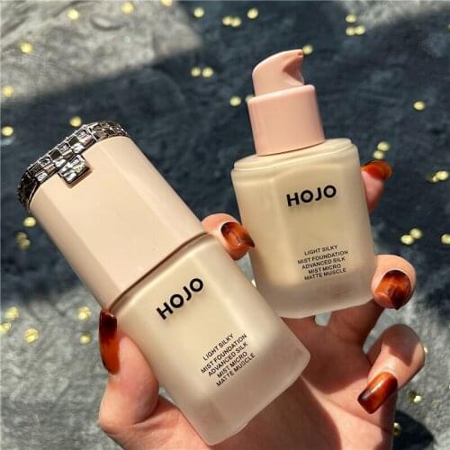 Hojo Liquid Full Coverage Make Up Face Foundation Invisible Concealer Whitening Moisturizer Waterproof Foundation Cosmetics 30ml