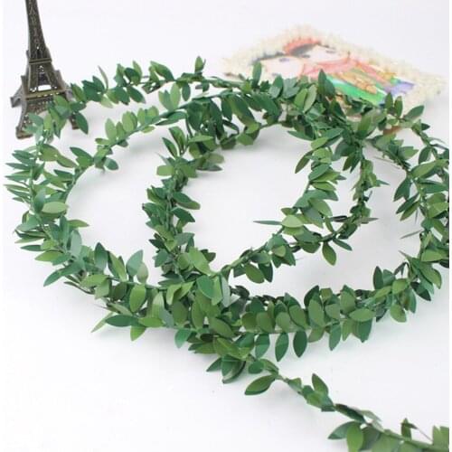 7.5m Artificial Ivy Garland Foliage Green Leaves Fake Vine Headband Artificial Leaf Vine Fake Hanging Plan DIY Wreath
