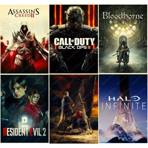 Classic Game Plaque Barbershop Metal Tin Signs Bar Pub Room Home Decor Game Lovers Retro Wall Poster Vintage Tin Sign MN165