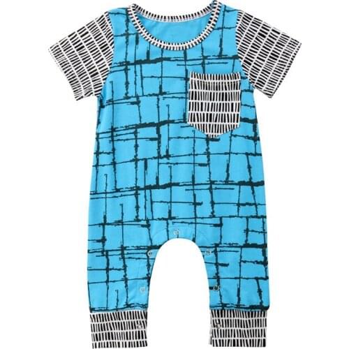 Newborn Toddler Baby Boy Girl Romper Jumpsuit Outfits Cotton Clothes Short Sleeve O-Neck Cute Newborn Kids 2019 New Hot Cotton