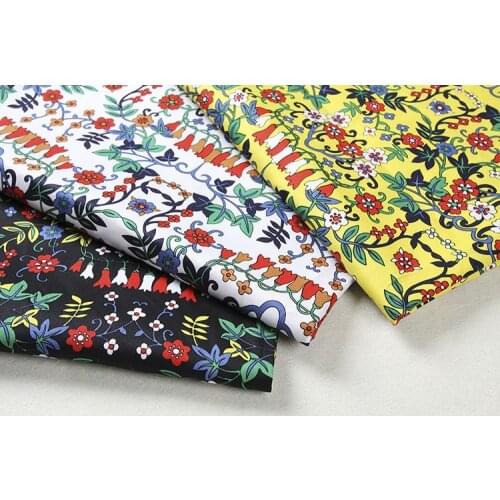 LEO&LIN Rural Restoring Twilled Satin Printed Clothing Spread The Bell Patchwork Of Cotton Fabric Tissus 50cm