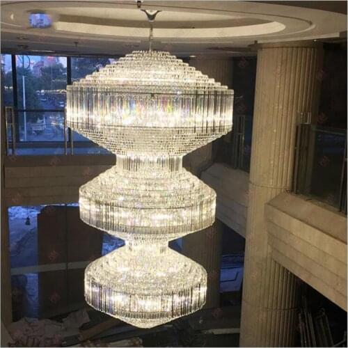 Luxury large hotel engineering lights Villa Hall Crystal Lights Chandelier Club Engineering Lights Hotel Lobby Lighting led