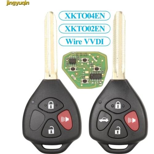 Jingyuqin XKTO04EN/XKTO02EN VVDI2 Mini Key Tool For Toyota Type Xhorse VVDI Wire Remote Car Key Control Universal 3/4 Buttons