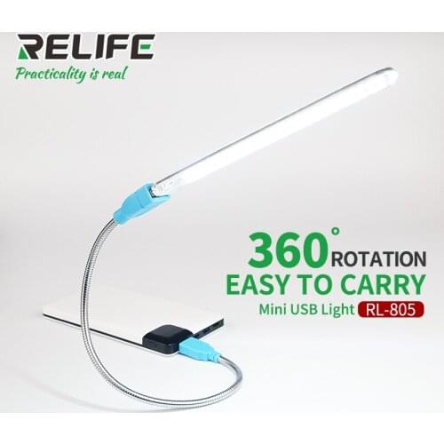 RELIFE RL-805 USB Mini LED Light repair Table Lamp Gadgets For Power bank PC aptop notebook Android phone Auto l
