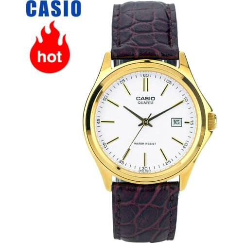 Casio Watch Pointer Mens Watch Gold Case Quartz Watch MTP-1183Q-7A
