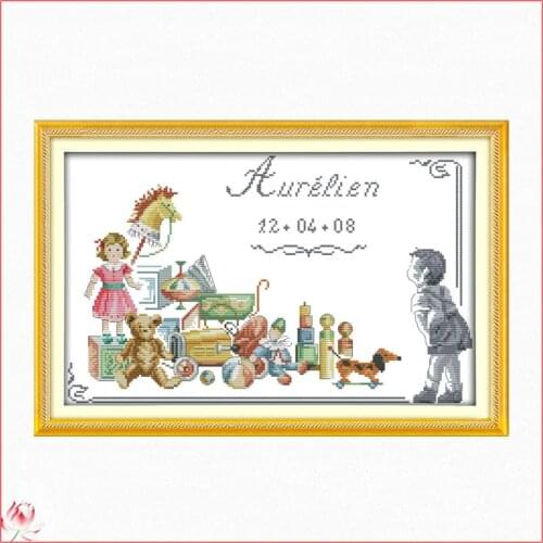 Cartoon Character Memory Of Childhood Cross Stitch Kit DIY Pattern 14CT 11CT Embroidery Set Needlework Home Decoration Painting