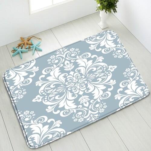 Non-Slip Bath Mats Bohemian Mandala Flower Bedroom Kitchen Interior Doormat Absorbent Floor Mat Foot Pads Washable Home Carpet