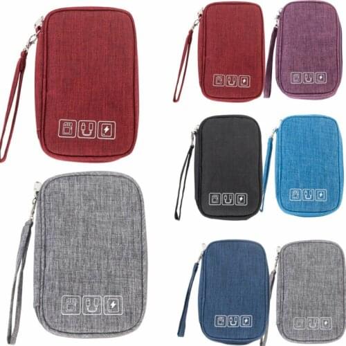 New Travel Waterproof Electronics Storage Bag Portable USB Charger Data Cable Organizer Case
