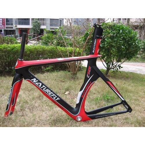 NEW ARRIVAL !! Free Shipping !! New Design Aero Carbon TT Bike Road Frame Red/Black