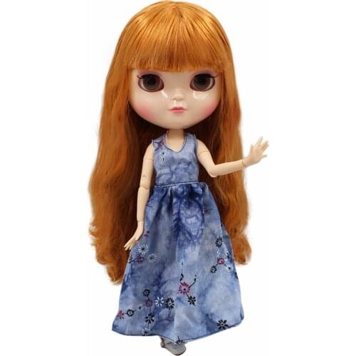 ICY DBS Blyth DollDBS Blyth icy 1/6 30cm bjd Clothes Summer vacation small fresh dress three color for Neo girl toys gift