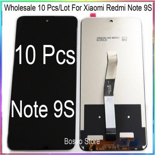 Wholesale 10 Pcs/Lot For Xiaomi Redmi Note 9S LCD screen display with touch assembly for Redmi Note9S