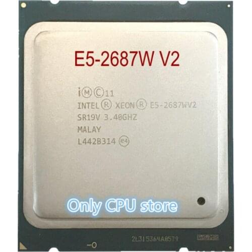 Original Intel Xeon cpu oem version E5-2687WV2 3.4GHZ 25M 8CORES 22NM E5 2687W V2 LGA2011 E5-2687W V2 150W Processor E5 2687WV2