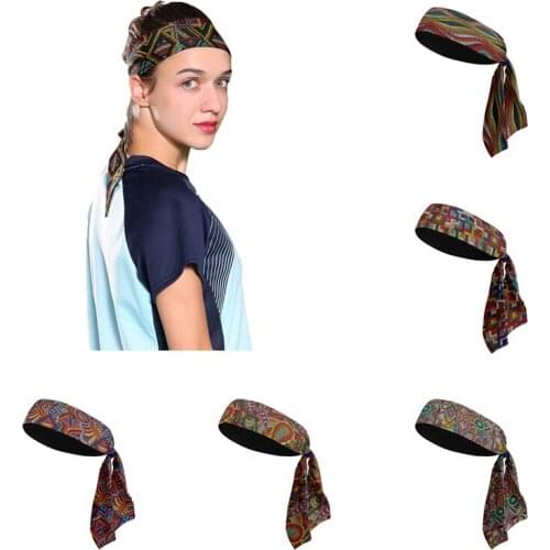 Tennis sports Head Band for Female Outdoor Running Cycling Anti-Slip Hair Band Women Workout Yoga Breathable Sweat Headband