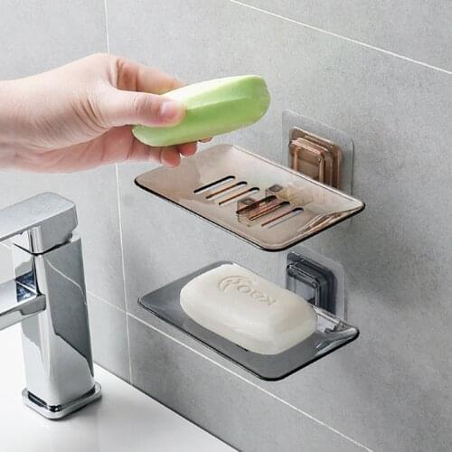Suction Cup Creative Crystal Drain Soap Dish Suction Wall Soap Dish Toilet Creative Soap Tray Soap Rack Soap Dish