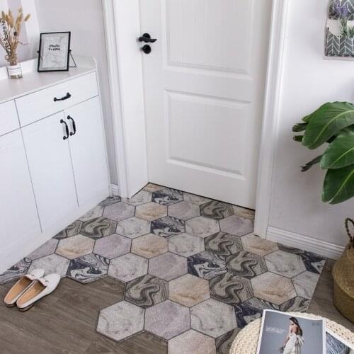 Anti-slip PVC Silk Loop Door Mat DIY Doormat Home carpet in the hallway Silk Loop Doorway Non-slip Waterproof Rug