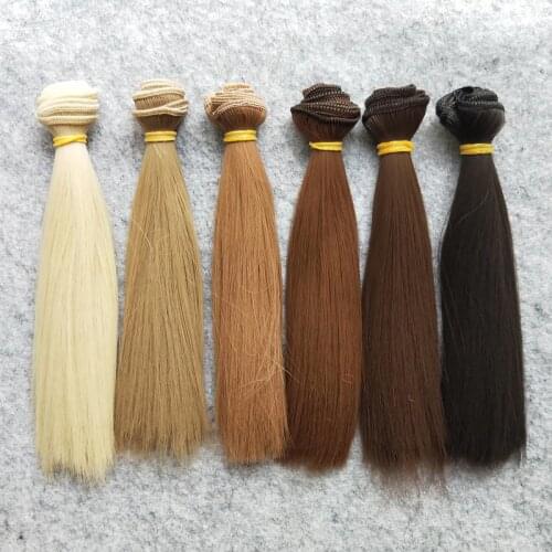 6PCS/LOT Hot Sale DIY BJD Wig Hair Straight Doll Hair 15CM