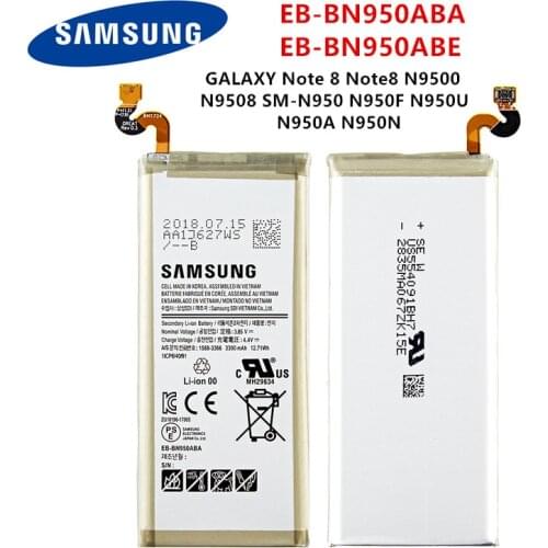 SAMSUNG Orginal EB-BN950ABA EB-BN950ABE 3300mAh Battery For Samsung GALAXY Note 8 N9500 N9508 SM-N950 N950F N950U N950A N950N