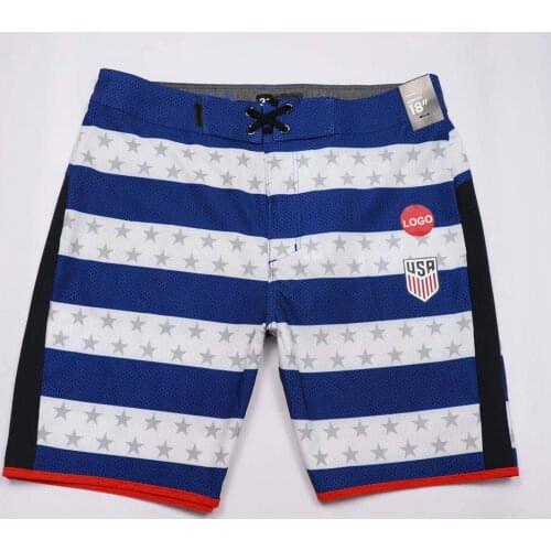 New Mens Striped Beach Shorts Phantom Football Series Board Shorts Quick Dry Waterproof Bermuda Surf Swim Trunks Elastic Spandex