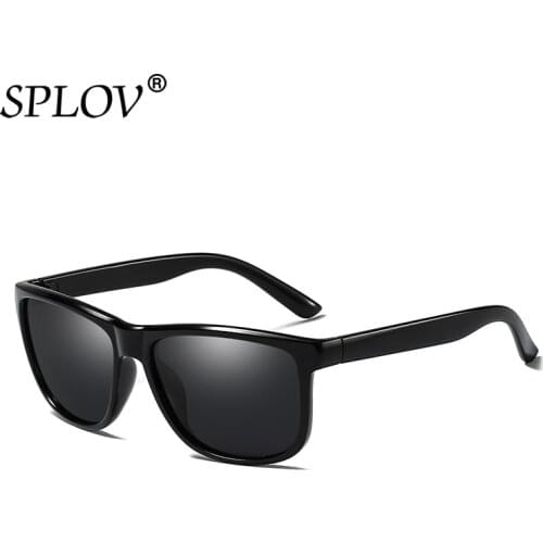 SPLOV Classic Polarized Sunglasses Men Women Brand Designer Square Driving Sun Glasses Vintage Outdoor Eyewear Oculos De Sol