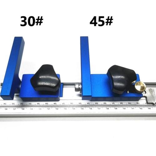 45# Slide Chute Stop Block Aluminum Alloy Limit Block Woodworking Accessory Utility Tool Chute Limit Stop Block