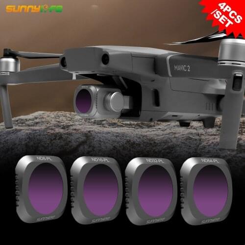 Sunnylife 4pcs/set ND8-PL ND16-PL ND32-PL ND64-PL Lens Filter for DJI MAVIC 2 PRO Drone