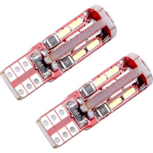 LED LED Car Lamp Decode Stepless T10 4014 19smd Reading Lamp Wide Lamp License Plate Car Accessories Car Lights Car Led Light