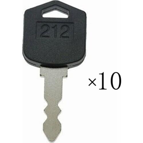 10pc Key For Doosan For Daewoo Forklift Skid Steer 212 D554212