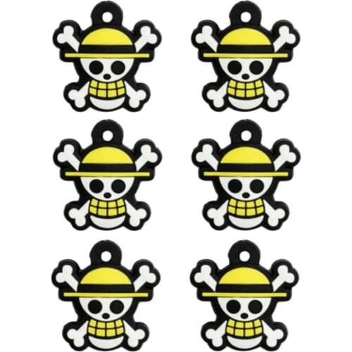 6pcs High Quality Silicone Tennis Racquet Dampener Skull Pattern Shock Absorber for Racket